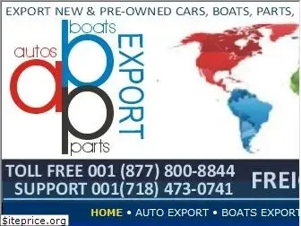 abpexport.com - abp export - experts in auto, boats & parts export to europe