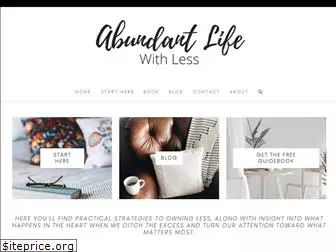 abundantlifewithless.com