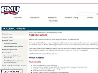 academicaffairs.rmu.edu