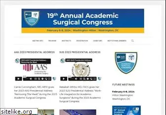 www.academicsurgicalcongress.org