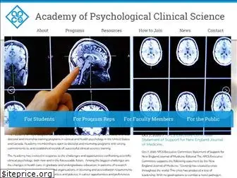 acadpsychclinicalscience.org
