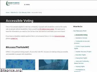 accessthevotenc.org