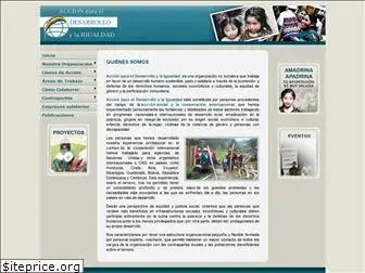 acciondesarrolloigualdad.org