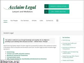 acclaimlegal.com.au