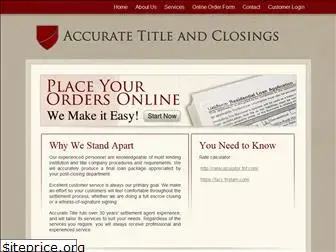 accuratetitleandclosings.com