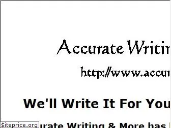 accuratewriting.com