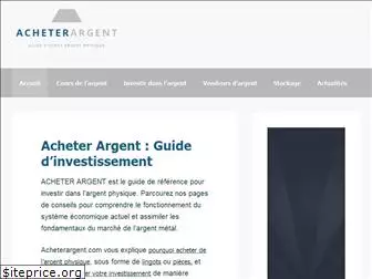 acheterargent.com