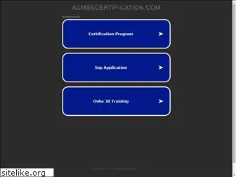 acmsscertification.com
