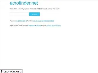 acrofinder.net