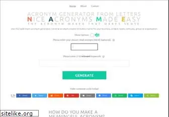 acronymgenerator.net