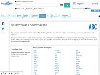 acronyms.thefreedictionary.com