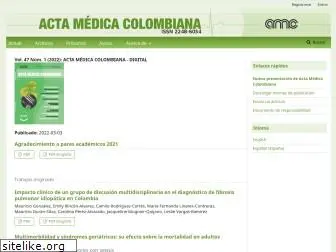 actamedicacolombiana.com