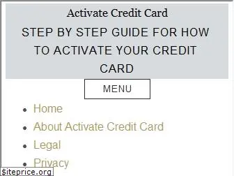 activatecreditcard.com