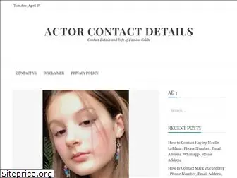 actorcontactdetails.com