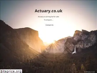 actuary.co.uk