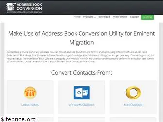 addressbookconversion.com