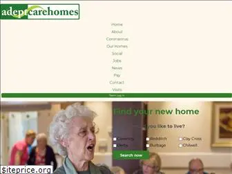 adeptcarehomes.co.uk