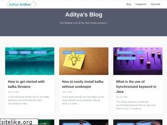 adityasridhar.com