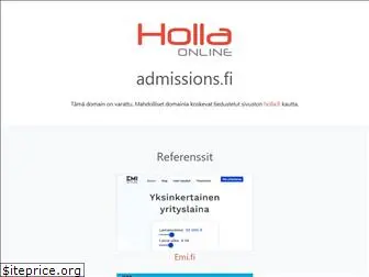 admissions.fi
