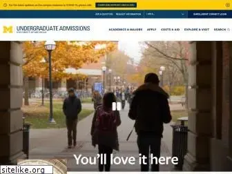 admissions.umich.edu