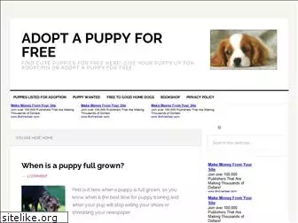 adoptapuppyforfree.com