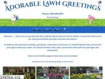 adorablelawngreetings.com