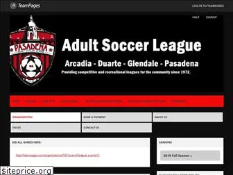 adultsoccerleague.com