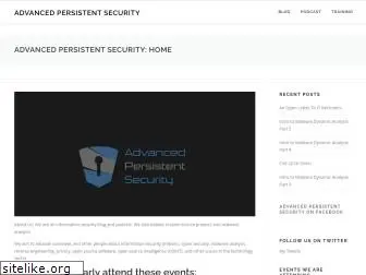 advancedpersistentsecurity.net