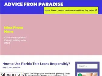 advicefromparadise.com