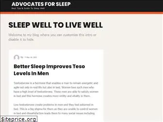 advocatesforsleep.com