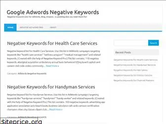 adwordsnegativekeywords.com