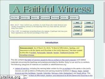 afaithfulwitness.org