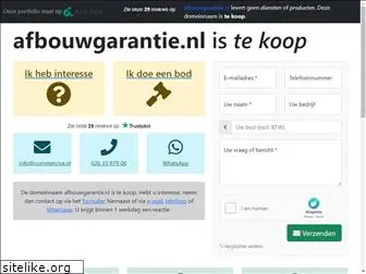 afbouwgarantie.nl