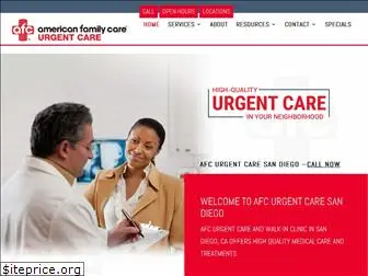 afcurgentcaresandiego.com