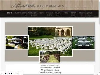 affordablepartyrentals.com