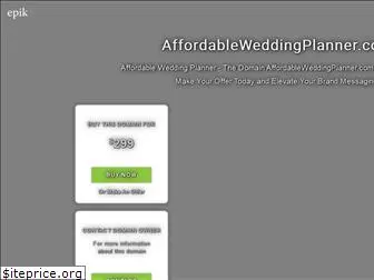 affordableweddingplanner.com