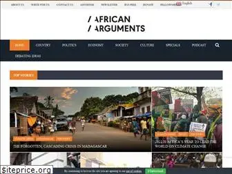 www.africanarguments.org website price