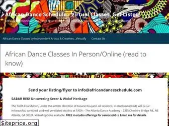 africandanceschedule.com