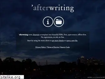 afterwriting.com