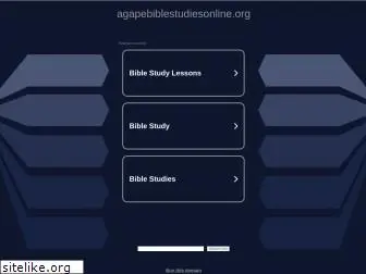 agapebiblestudiesonline.org