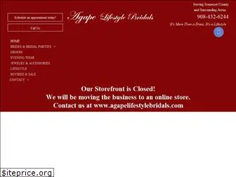 agapelifestylebridals.com