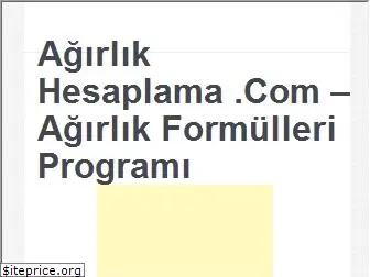 agirlikhesaplama.com