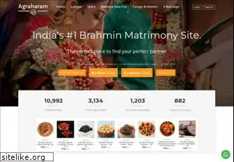 agraharammatrimony.com