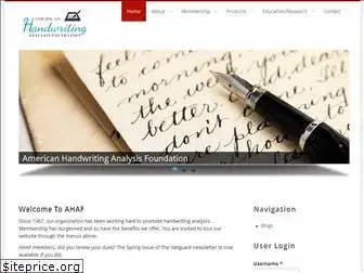 ahafhandwriting.org