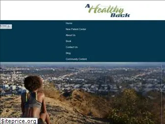 ahealthyback.com