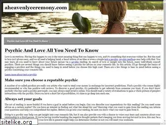 aheavenlyceremony.com