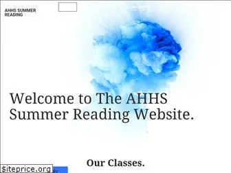 ahhssummerreading.weebly.com