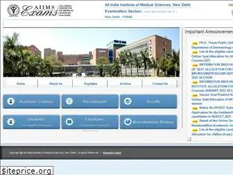 aiimsexams.ac.in