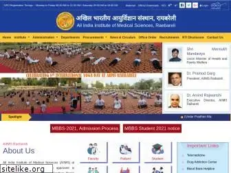 aiimsrbl.edu.in thumbnail