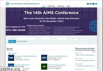 aimsciences.org